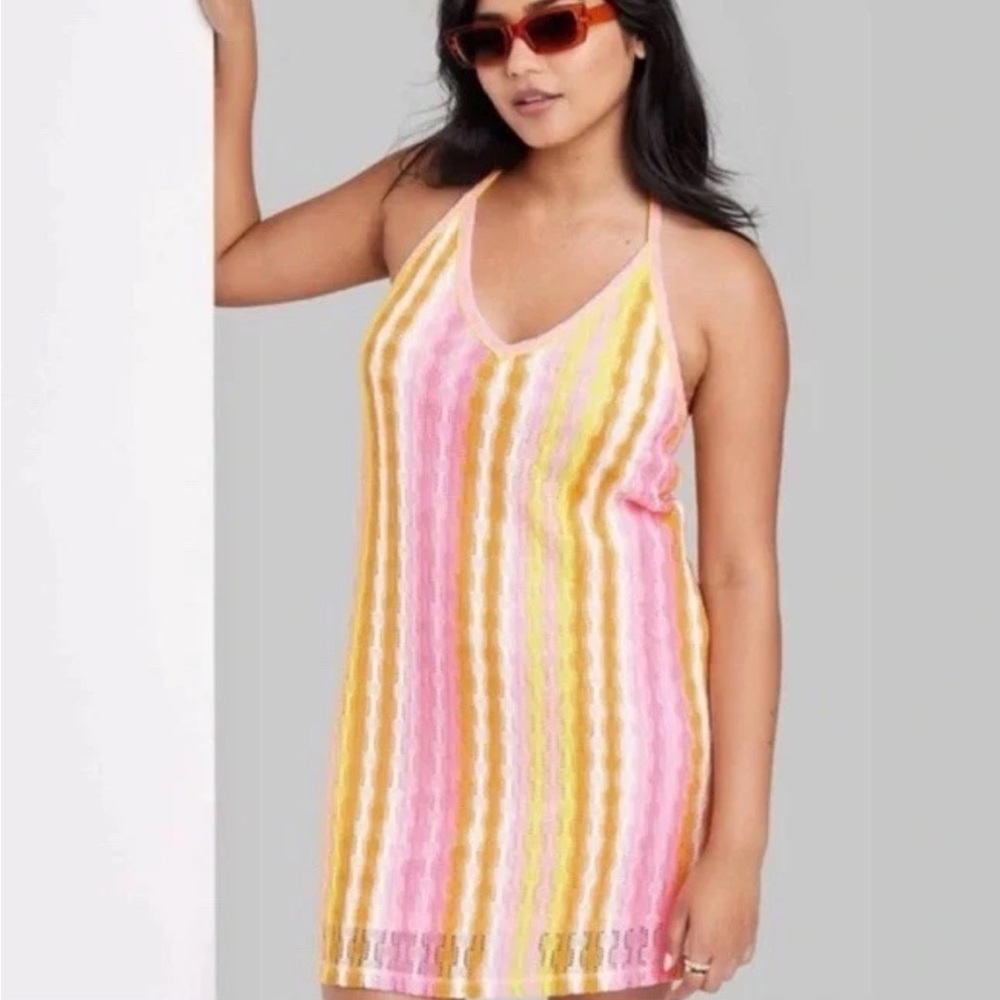 Wild Fable Crochet Halter Mini Dress Plus Size 4X